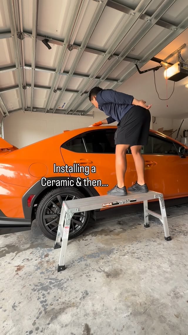 Close call on a detailing job